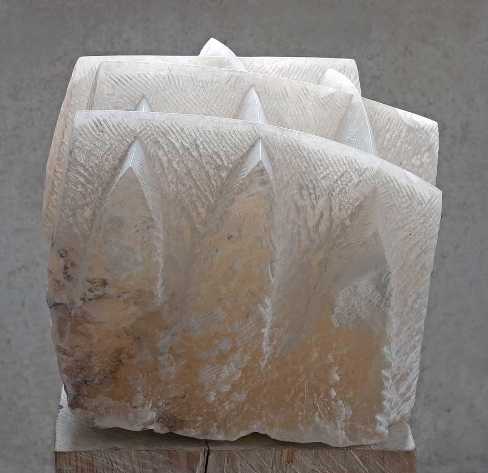 2007.  Fragment l. Alabaster. 30x30x25cm